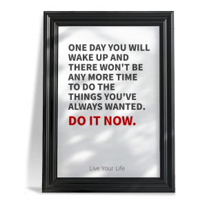 Quotation Wall Frame Customizable PowerPoint clipart graphic preview.