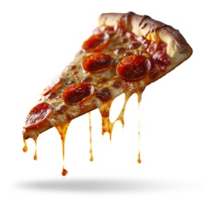 Pizza Slice PowerPoint clipart graphic preview.