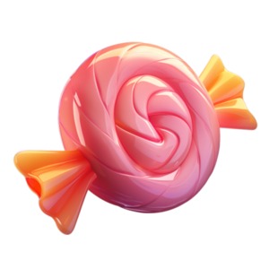 Candy Game Icon PowerPoint clipart graphic preview.