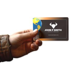 Horizontal Card in Hand Customizable PowerPoint clipart graphic preview.
