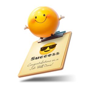 Happy Emoji Clipboard Customizable PowerPoint clipart graphic preview.