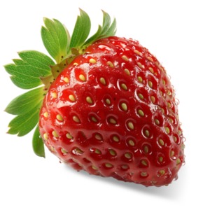 Ripe Strawberry PowerPoint clipart graphic preview.