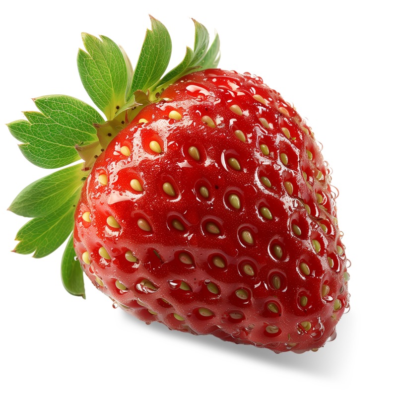 High-resolution clipart illustration of Ripe Strawberry, designed for hospitality and restaurant menus, culinary arts marketing, and corporate catering event promotions.