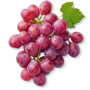 Bunch of Red Grapes PowerPoint clipart graphic preview.