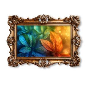 Bronze Ornate Frame Customizable PowerPoint clipart graphic preview.