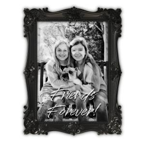 Dark Gothic Photo Frame Customizable PowerPoint clipart graphic preview.