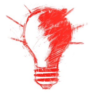 Light Bulb Sketch PowerPoint clipart graphic preview.