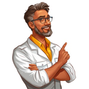 Male Instructor Pointing PowerPoint clipart graphic preview.
