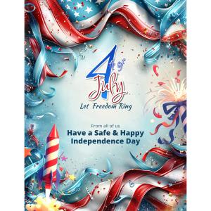 Let Freedom Ring Customizable PowerPoint clipart graphic preview.