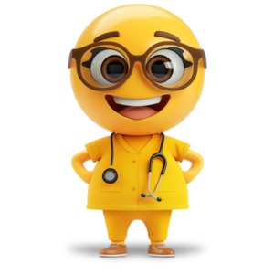 Health Caregiver Emoji PowerPoint clipart graphic preview.