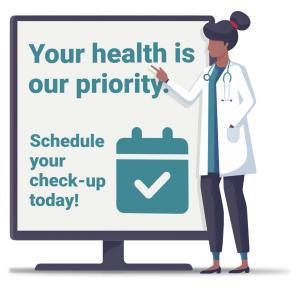 Medical Professional with Sign Customizable PowerPoint clipart graphic preview.