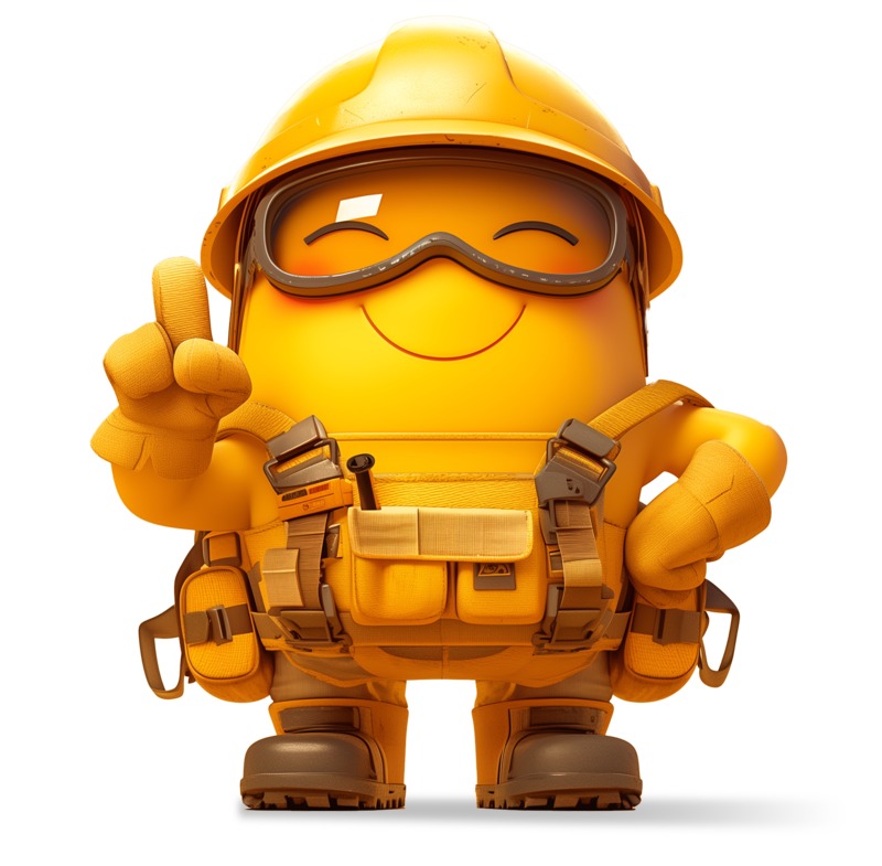 High-resolution clipart illustration of Safety Thumbs Up Emoji Clipart, designed for corporate operations tracking, strategic business execution, and professional reporting.