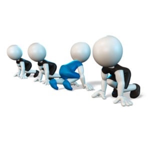 Start Wrong Direction PowerPoint clipart graphic preview.