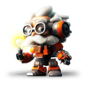 Einstein Android Genius Idea PowerPoint clipart graphic preview.