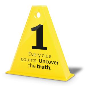 Crime Scene Marker - Custom Customizable PowerPoint clipart graphic preview.