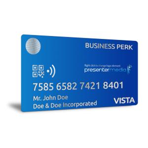 Left Angle Credit Card Custom  Design Customizable PowerPoint clipart graphic preview.