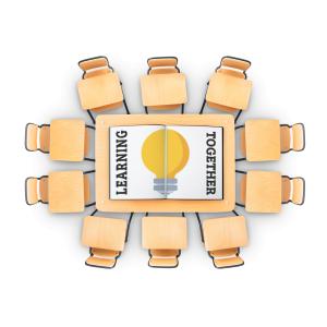 Collaborative Learning Customizable PowerPoint clipart graphic preview.