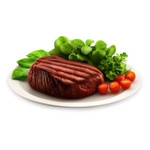 Steak Dinner PowerPoint clipart graphic preview.