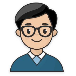 Casual Dressed Man - Icon Bust PowerPoint clipart graphic preview.