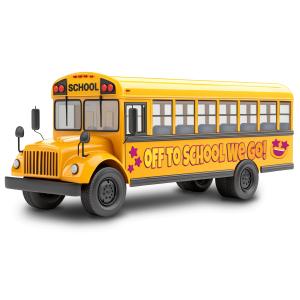 School Bus - Custom  Graphic Customizable PowerPoint clipart graphic preview.