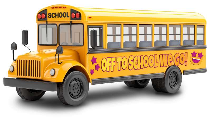 High-resolution customizable clipart of School Bus - Custom Clipart Graphic, designed for global supply chain management, commercial freight logistics, and enterprise distribution operations.