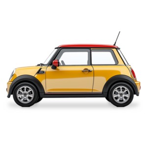 Compact Car PowerPoint clipart graphic preview.