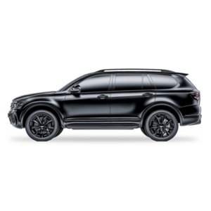 Black SUV Automobile PowerPoint clipart graphic preview.