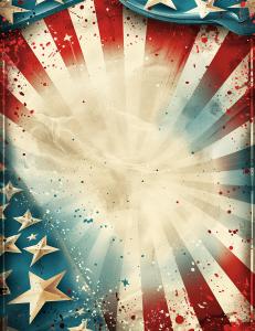 Patriotic Celebration Background PowerPoint clipart graphic preview.