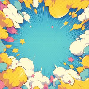 Colorful Explosion Background PowerPoint clipart graphic preview.