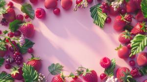 Berry Delight Background PowerPoint clipart graphic preview.