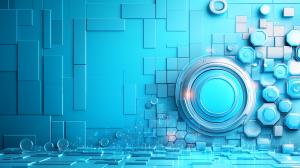 Modern Tech Background PowerPoint clipart graphic preview.