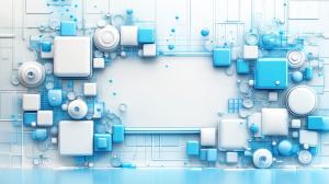 Abstract Geometric Background PowerPoint clipart graphic preview.