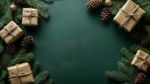 Holiday Gift Arrangement PowerPoint clipart graphic preview.