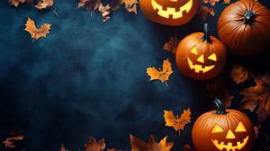 Halloween Pumpkin Background PowerPoint clipart graphic preview.