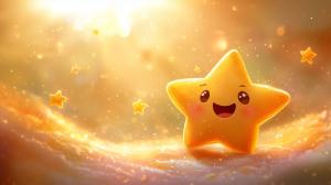 Joyful Star Background PowerPoint clipart graphic preview.