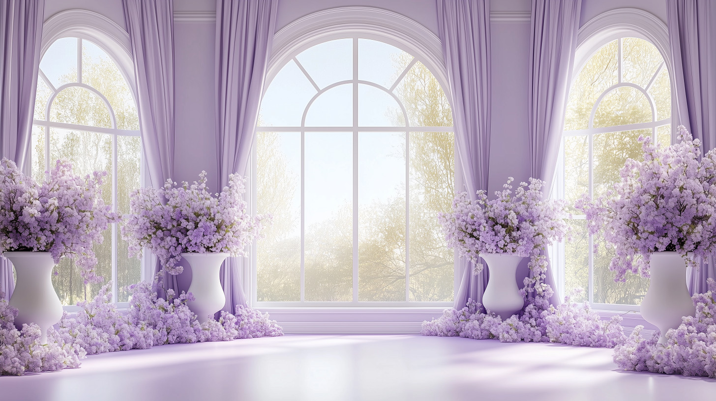High-resolution clipart illustration of Elegant Floral Interior Design, designed for creative multimedia presentations, dynamic visual storytelling, and professional content design.