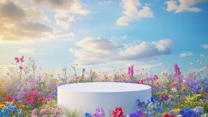 Floral Outdoor Presentation Background PowerPoint clipart graphic preview.