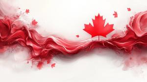 Canadian Maple Leaf Design PowerPoint clipart graphic preview.