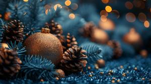 Holiday Ornament Display PowerPoint clipart graphic preview.