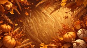 Autumn Harvest Background PowerPoint clipart graphic preview.