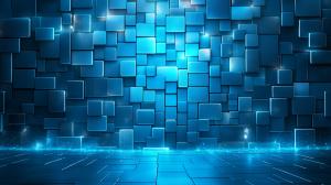 Modern Blue Geometric Background PowerPoint clipart graphic preview.