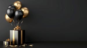 Elegant Celebration Background PowerPoint clipart graphic preview.