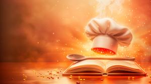 Culinary Magic Unleashed PowerPoint clipart graphic preview.