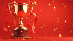 Celebration of Achievement PowerPoint clipart graphic preview.