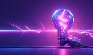 Electric Inspiration Background PowerPoint clipart graphic preview.