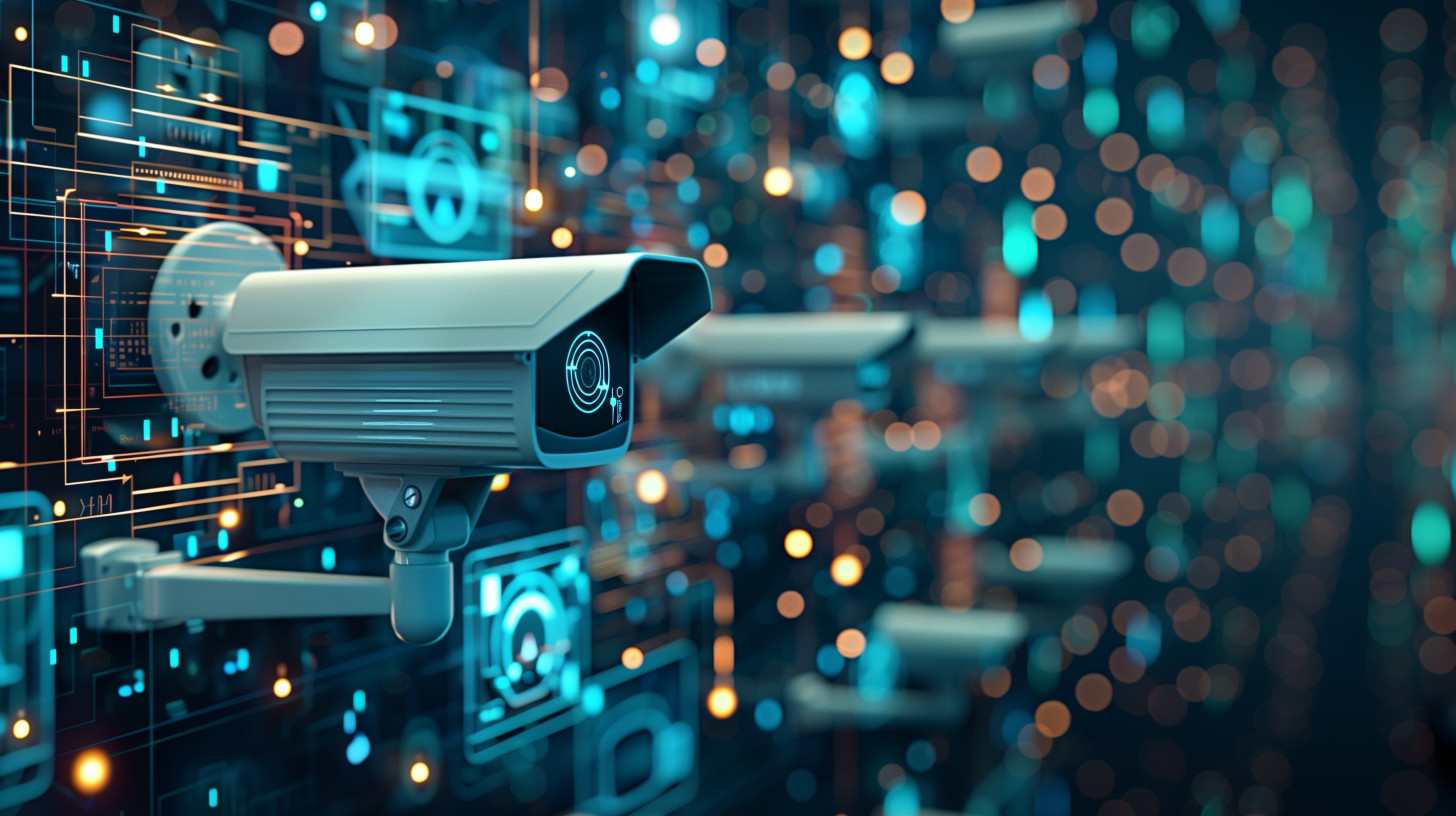 High-resolution clipart illustration of Modern Surveillance Technology

, designed for corporate facility safety compliance, residential property access control, and physical security asset management.