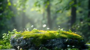 Serene Nature Scene PowerPoint clipart graphic preview.