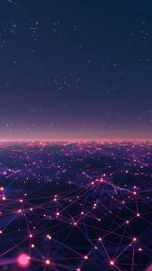 Digital Network Landscape PowerPoint clipart graphic preview.