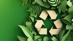 Eco-Friendly Recycling Theme PowerPoint clipart graphic preview.