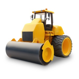 Compression Roller PowerPoint clipart graphic preview.